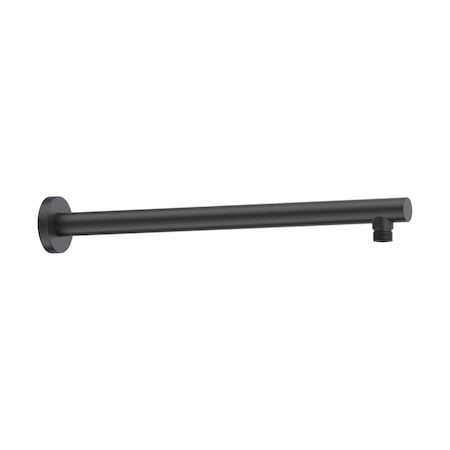 Kibi Circular 16 Wall Mounted Shower Arm - Matte Black SA1601MB
